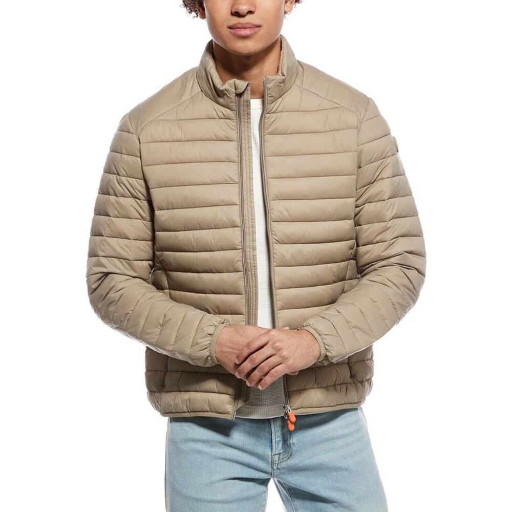 Save The Duck Mens  Alessandro Puffer Jacket, Tan